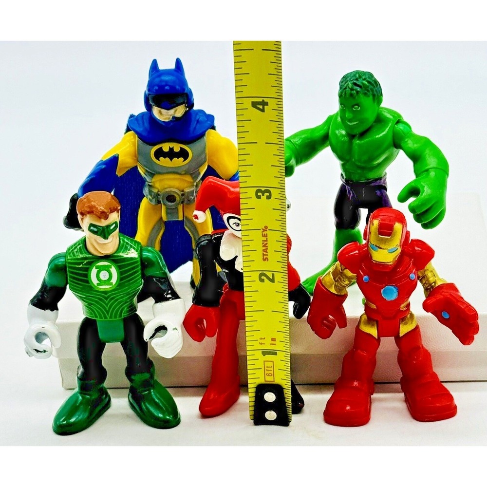 Imaginext Iron Man Batman Hulk‎ Harley Quinn Green Lantern Lot 5 Action Figures - Picture 13 of 13